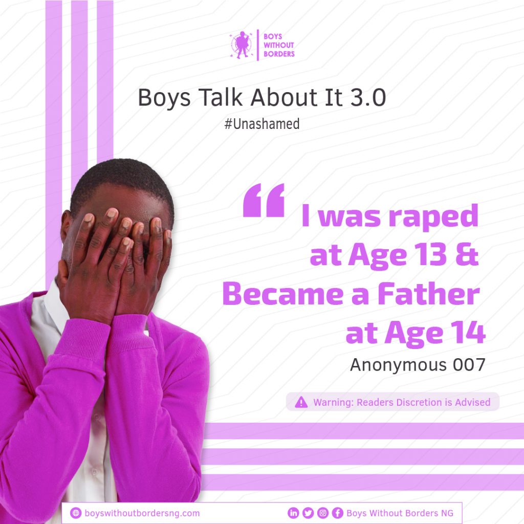 I was raped at Age 13 and became a Father at Age 14 - Anonymous 007