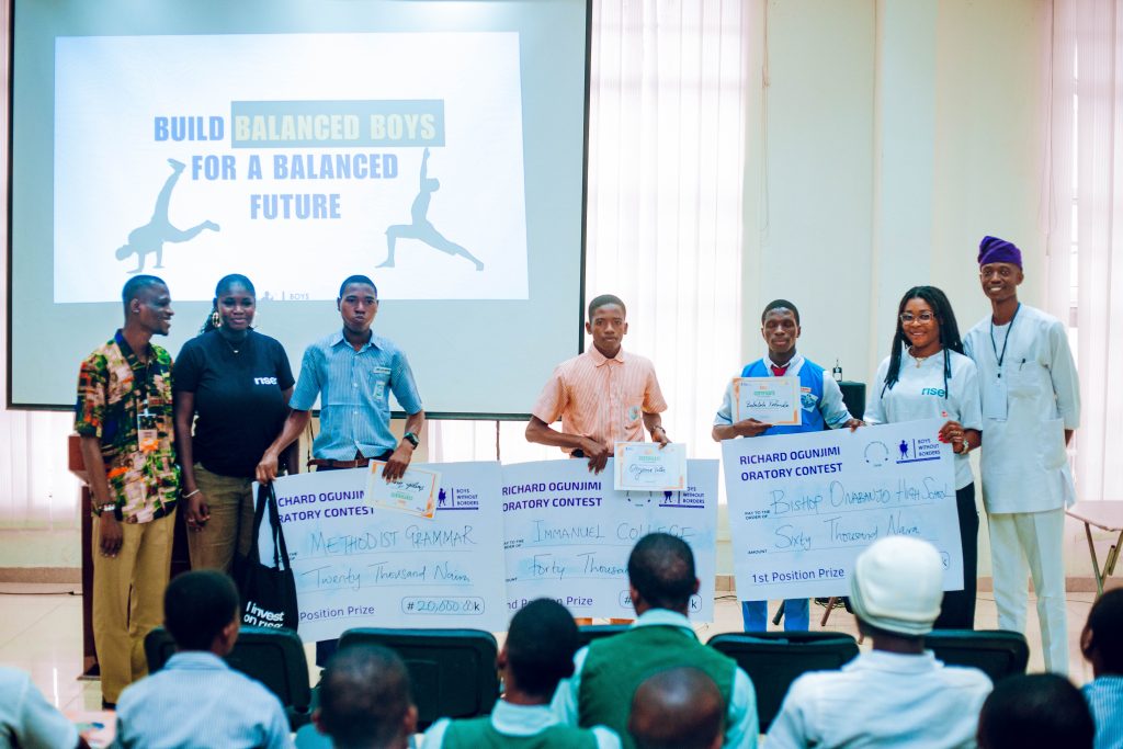 The winners of the 2026 Richard Ogunjimi Oratory Contest.